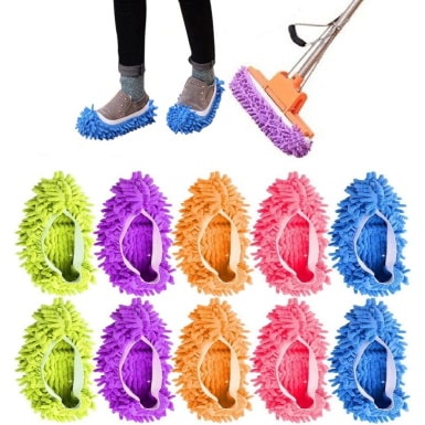 Washable Dust Mop Slippers
