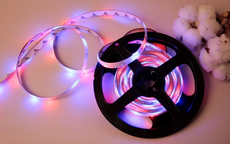a roll of LED strip lighting