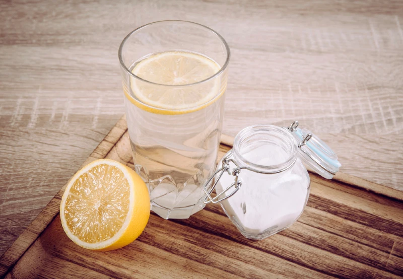 baking soda and lemon juice