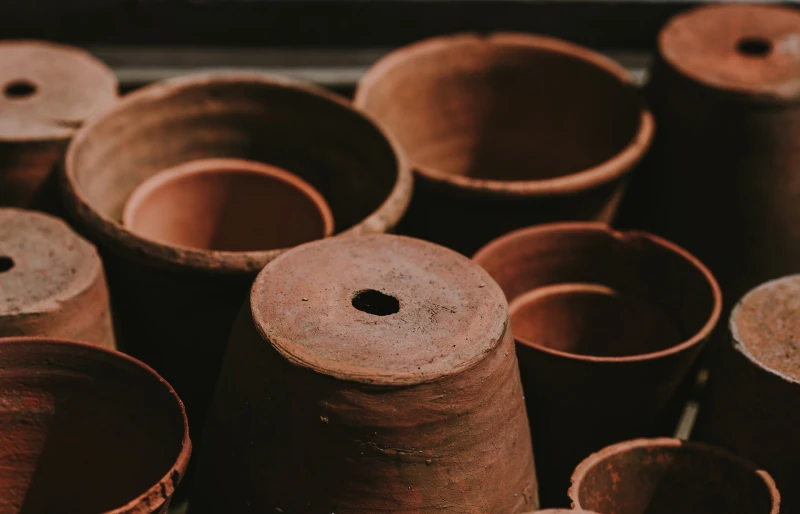 clay plant pots
