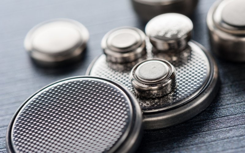 coin or button cell batteries