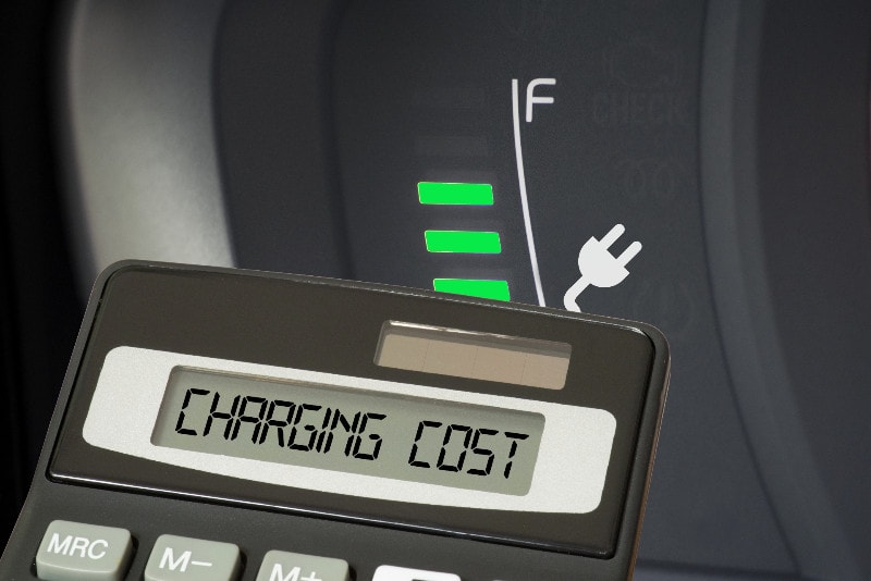 cost of electric car battery charging