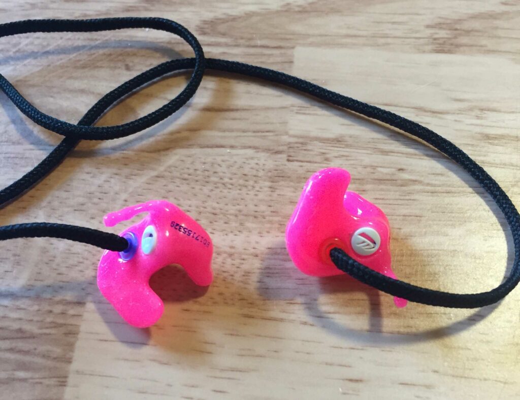 hot pink musician earplugs