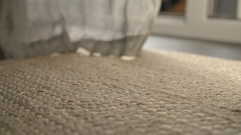 jute rug closeup