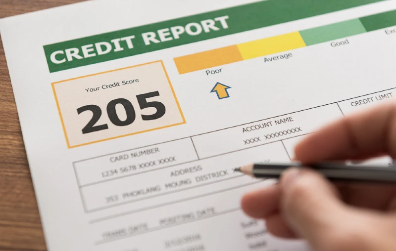 low credit report score