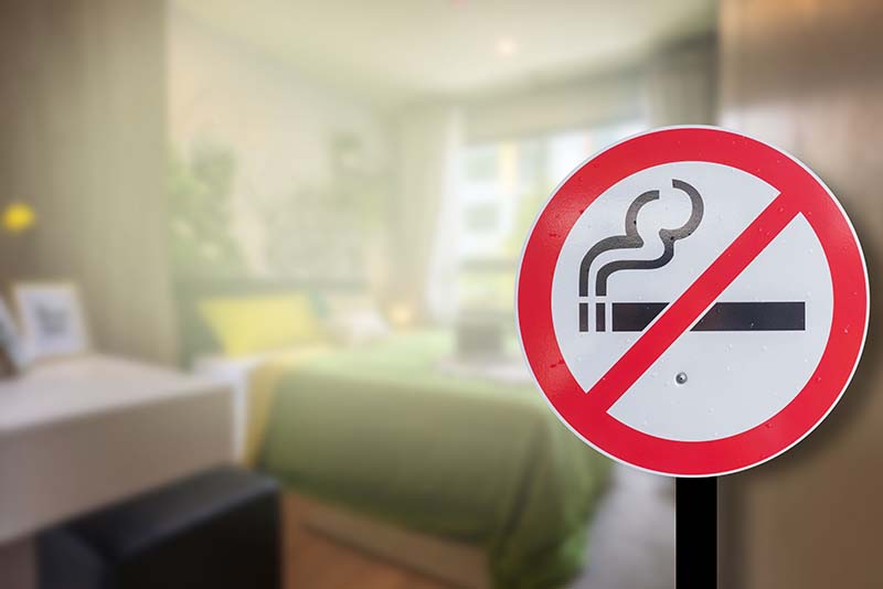 no smoking sign in the house