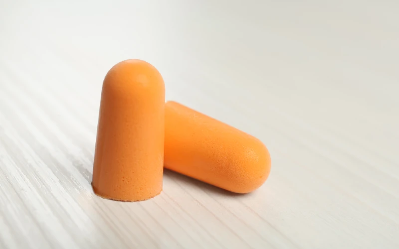 orange foam earplugs