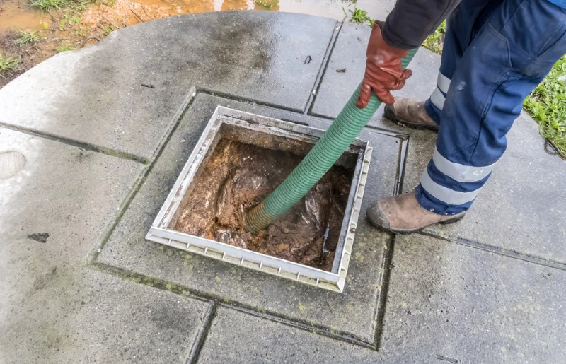 overflowing septic tank