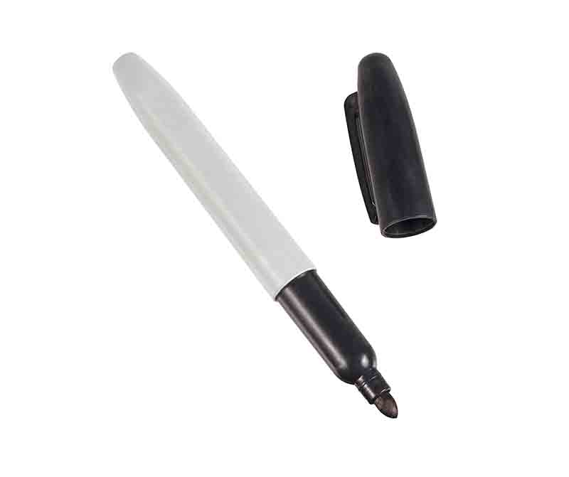 permanent market on white background