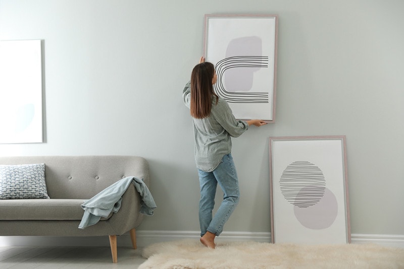 picture frame wall interior design
