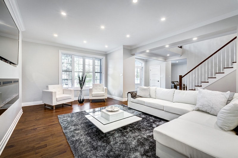 staged living room at home