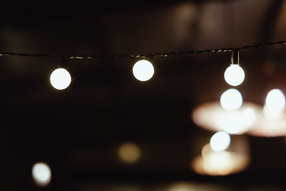 string of mini golf ball light bulbs