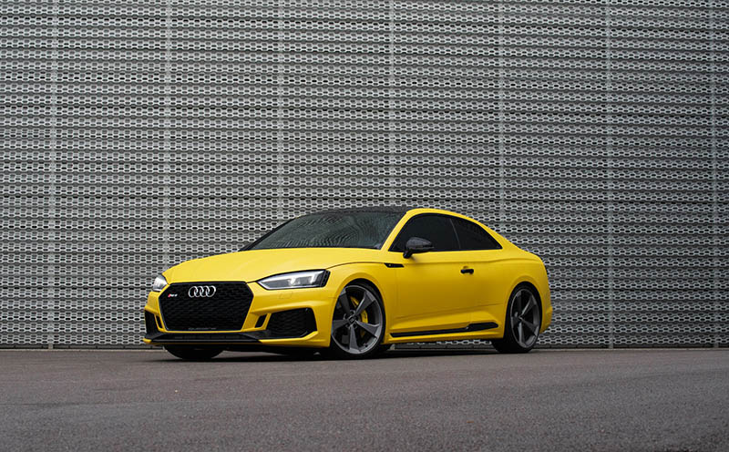 yellow audi TT coupe