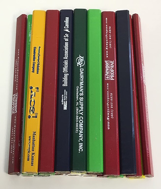 24 Lot Misprint Woodcase Carpenter Pencils