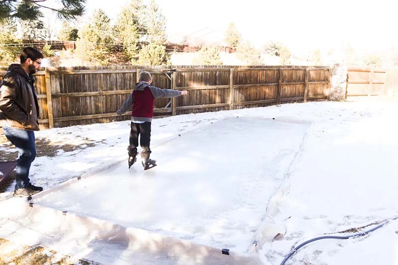 DIY Backyard Ice Skating Rink