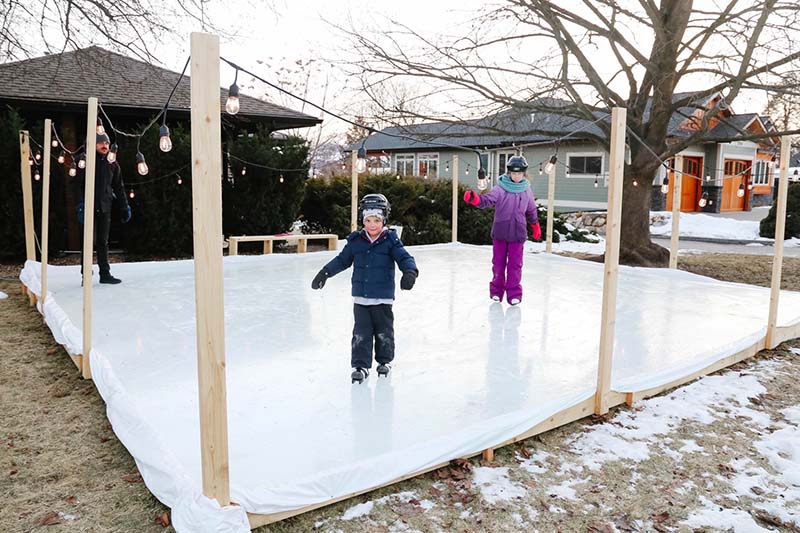 DIY Backyard Ice Skating Rink