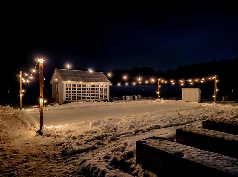 DIY Backyard Ice Skating Rink