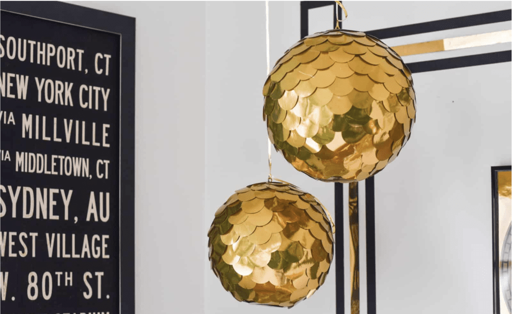 DIY Golden Disco Ball 