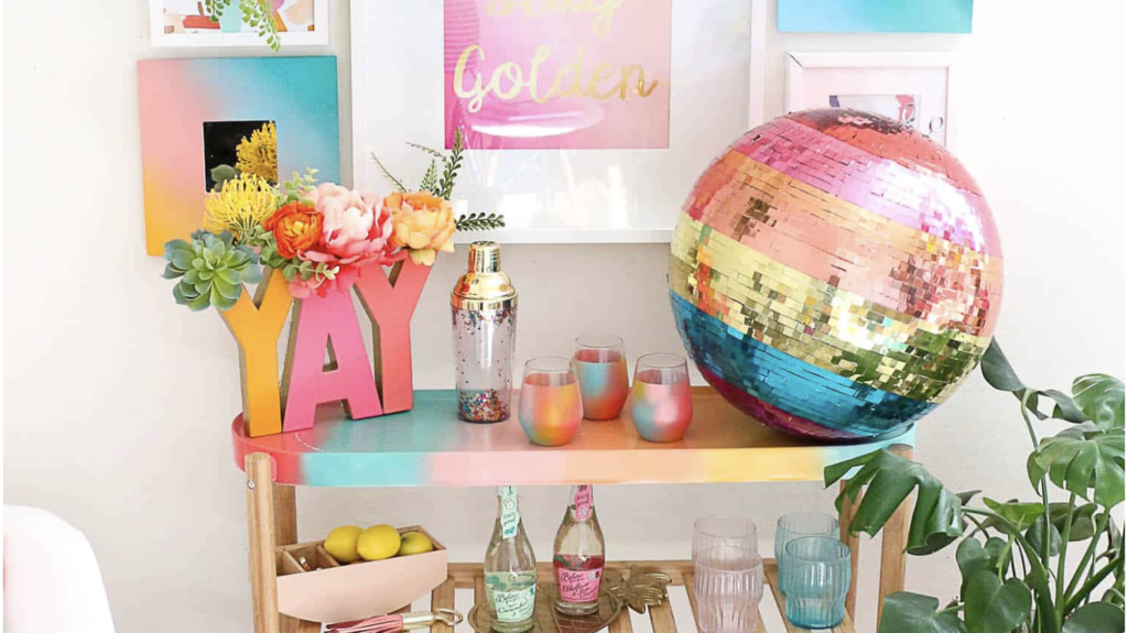DIY Rainbow Disco Ball