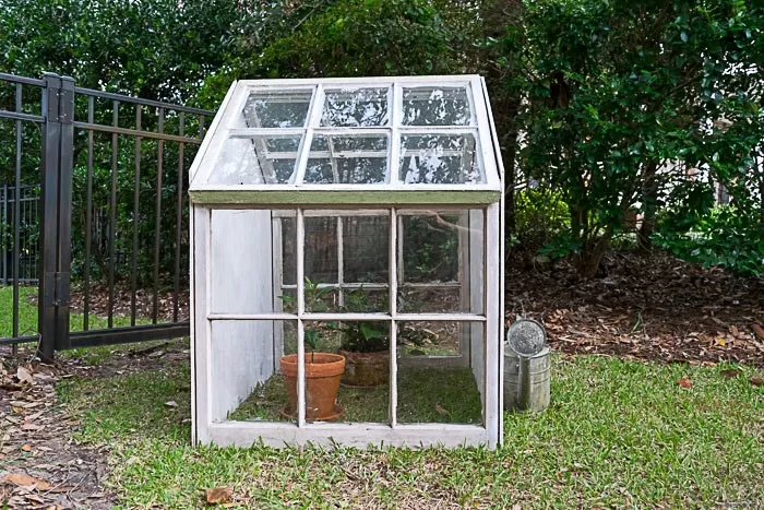 DIY cold frame from old windows