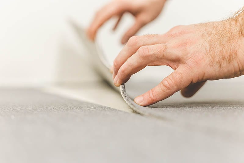 Methods of installation and tools used to install carpet ties