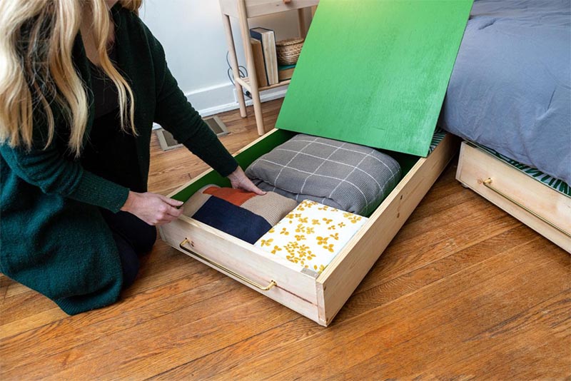 Space Saving Storage Under Bed