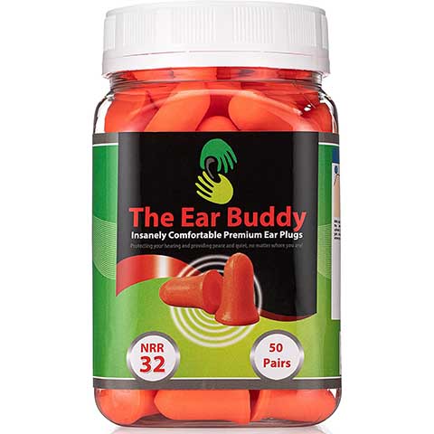 The Ear Buddy Premium Soft Foam Earplugs