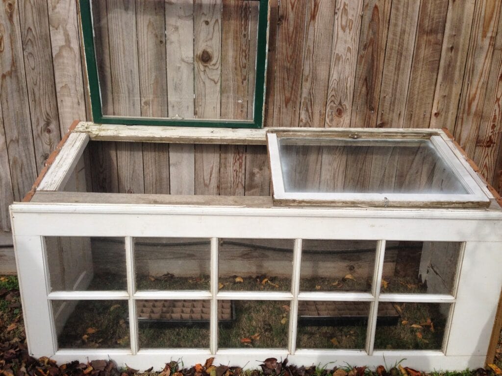 Upcycled Greenhouse From Old Windows and Doors