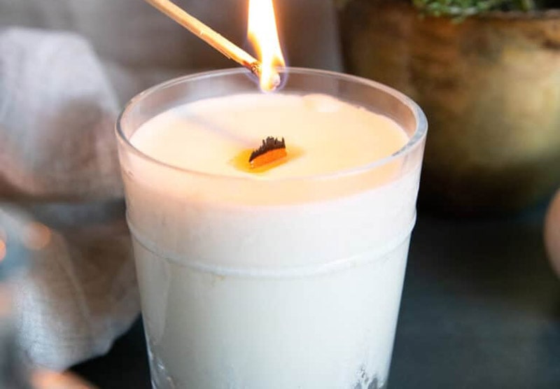 diy wood wick candles