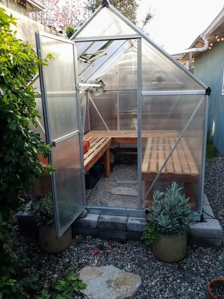 how to build greenhouse bench homestead chil -feature