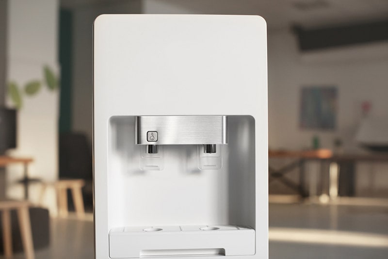 modern water cooler in office
