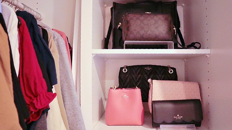 purse cabinet storage