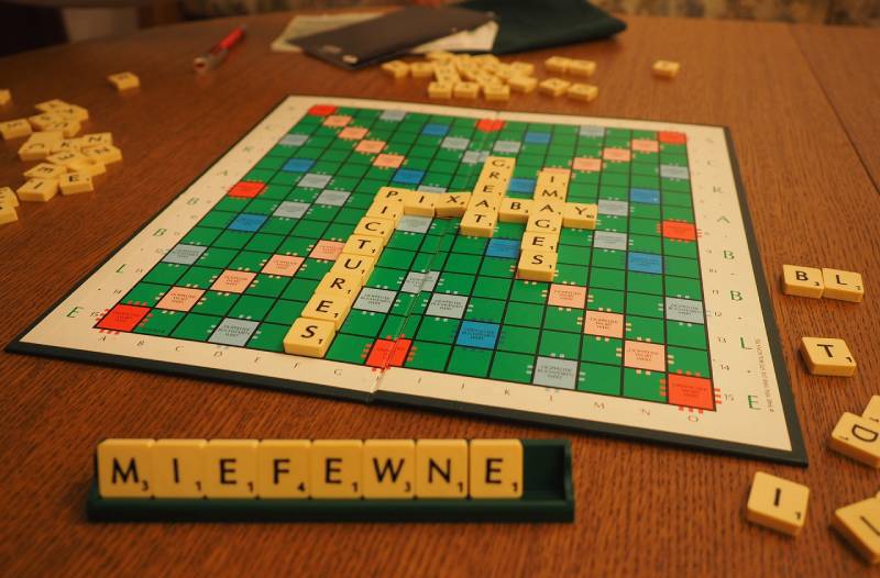 scrabble board game