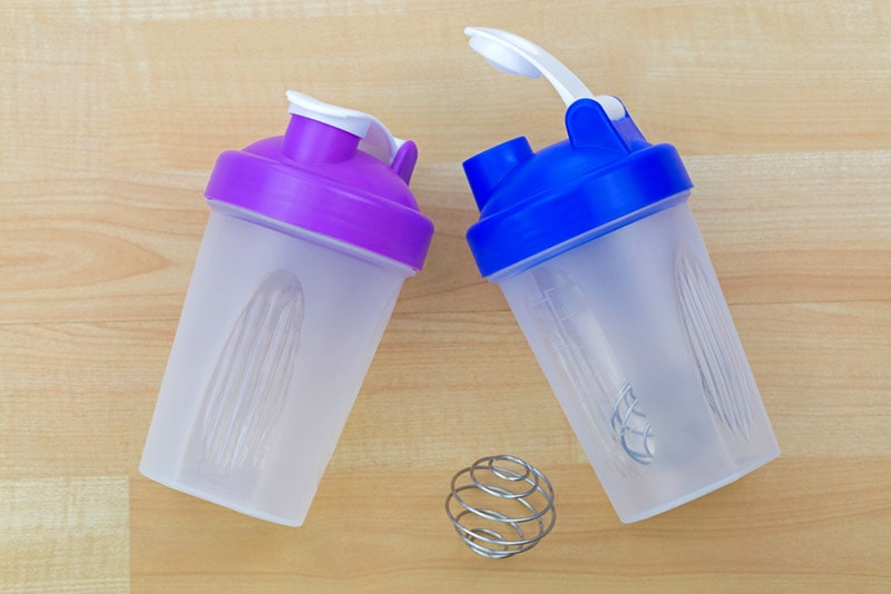 two blender bottles