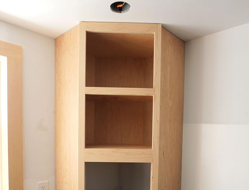 DIY Corner Cabinets