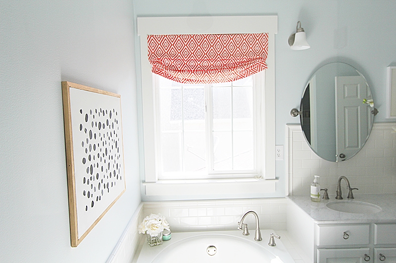 DIY FAUX RELAXED ROMAN SHADE