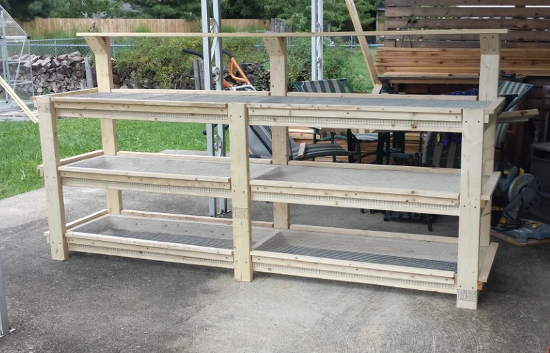 DIY Multi-Tiered Greenhouse Table