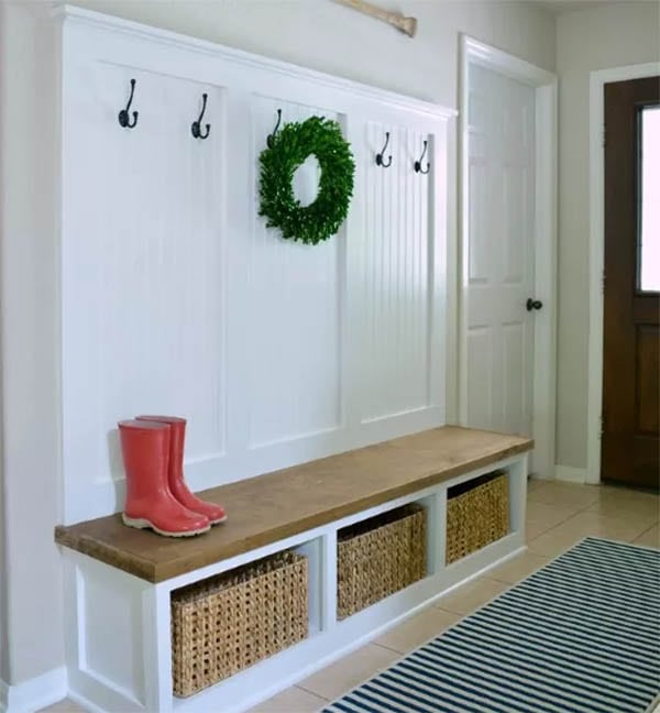Hometalk Mudroom Bench