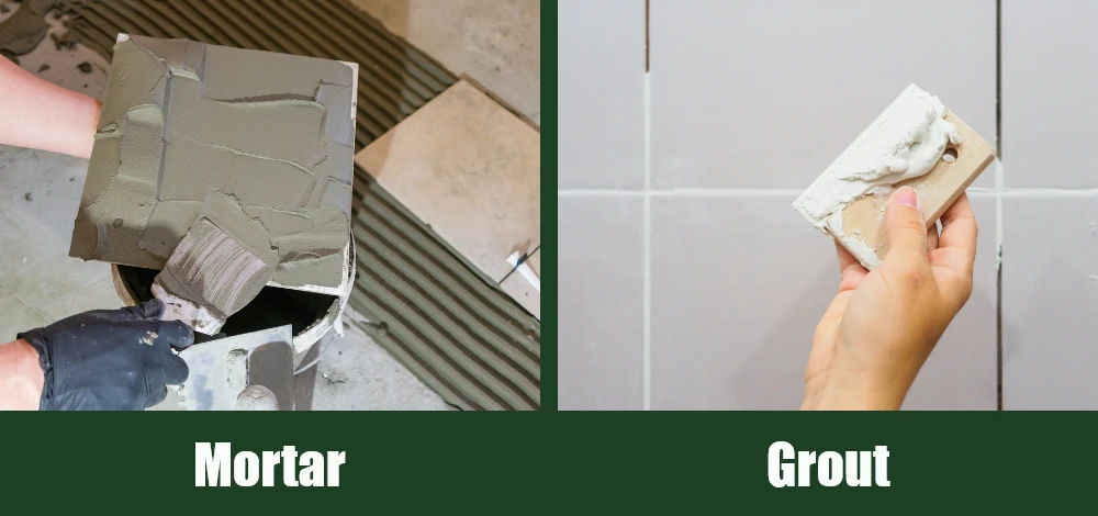 Mortar vs Grout - At A Glance