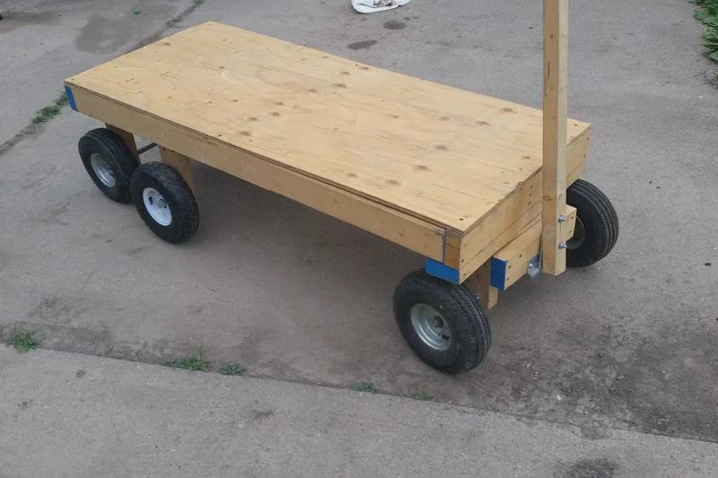diy 6 wheel garden wagon
