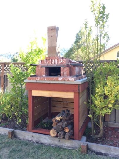 diy arched brick pizza oven