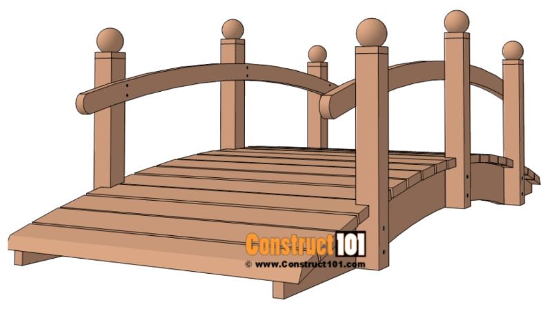 diy arched garden bridge plans landscape bridge