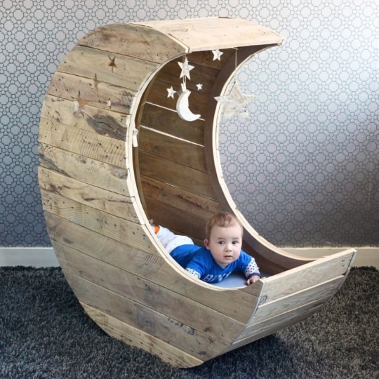 diy beautiful moon cradle