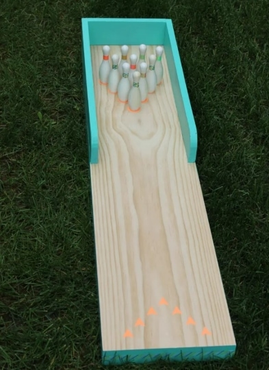 diy bowling lane