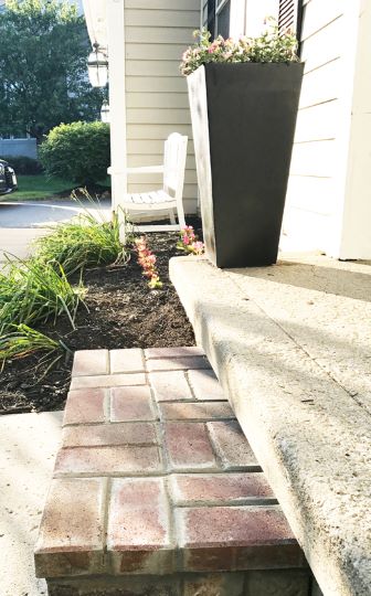 diy brick step