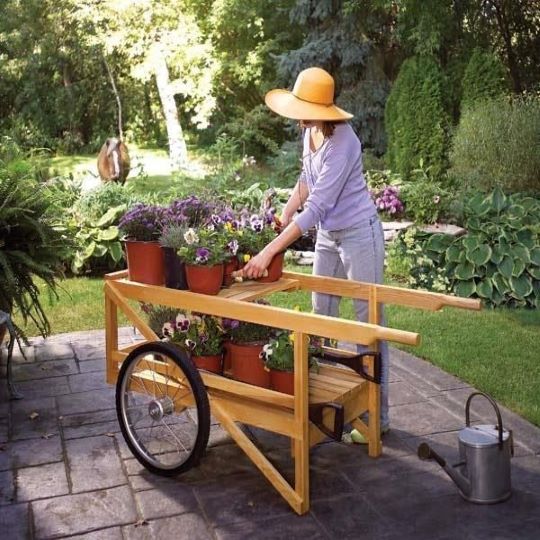 diy classic wooden cart