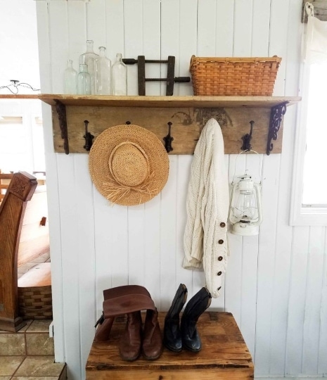 diy coat rack farmhouse style