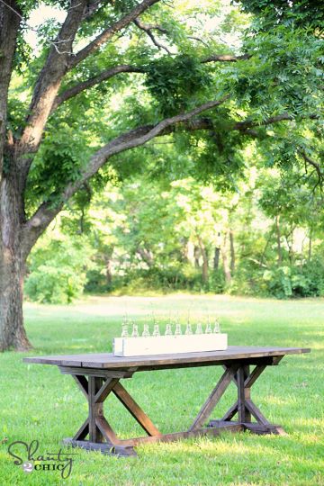 diy fancy x farmhouse bench