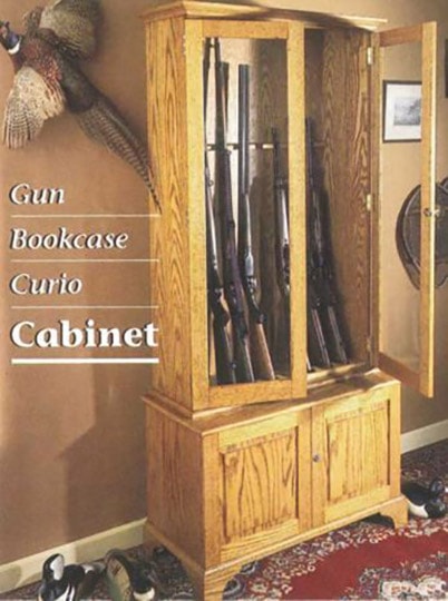 diy gun cabinet-curio-bookcase