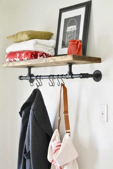 diy industrial coat rack